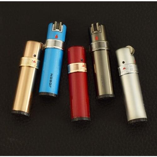 JOBON Blue Flame Grinding Metal Gas Flint Lighter Cigarette Lighter Smoking Accessories Ensendedores personality Wheel Lighter