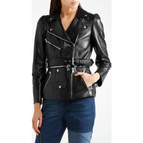 Streetwear 100% Real Sheepskin Coat Female Autumn Spring Leather Jacket Women Clothes 2020 Fashion Genuine Leather Jackets 53014