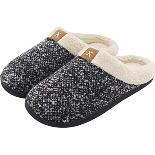 Winter Warm Men Home Slippers Plush Indoor Cotton Slipper Unisex Bedroom Flip Flops High Quality Soft Men Shoes Furry Slippers
