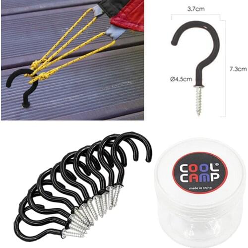 10Pack Tents Stakes Screw Ground Anchor Tent Pegs for Canopies Tarps Camping Backpaking Landscaping Outdoor Tool Accessories