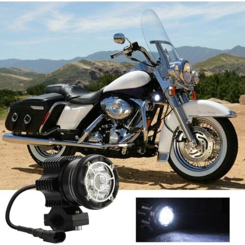 2pcs LED Motorcycle Spotlight Universal 12-80V 6/9led Beads 90W L6K Waterproof Fog Spot Motos Bulb Motorbike Headlight 6000 K