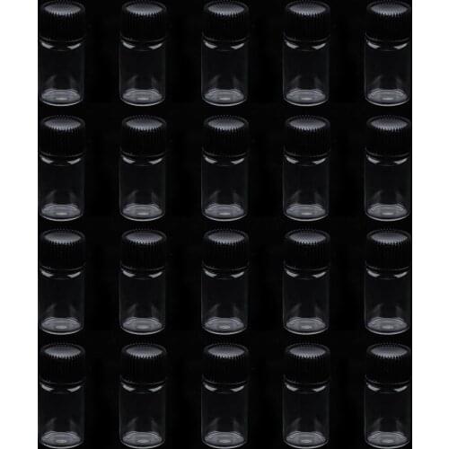 20 Pieces Empty Sealed Glass Vials Liquid Containers Essential