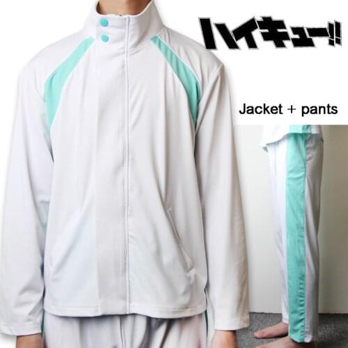 2019 Haikyuu!! Aoba Johsai High School Volley Ball Team Sprotswear Cosplay Costume Oikawa Tooru School Uniform Jacket and Pants