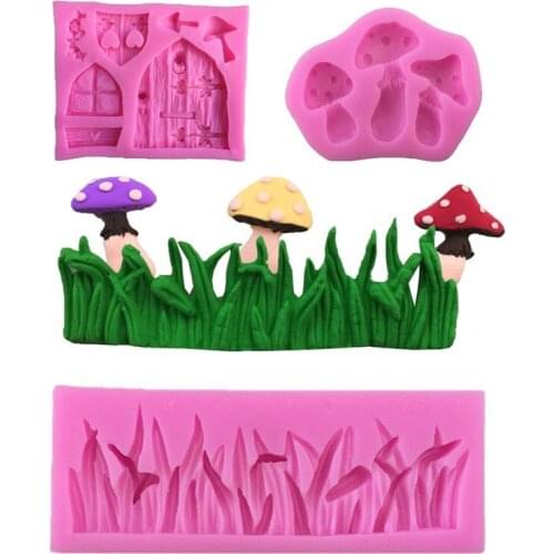 3PCS Fairy Tales Shape Food Grade Silicone Chocolate, Jelly, Ice,Fondant Cake Decorating Bakeware