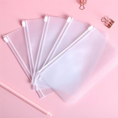 400 PCS Loose Leaf Notebook Binder Pockets Storage Folder Document Filing Bags A5 A6 Size 6 Holes File Organizer Wholesale K1