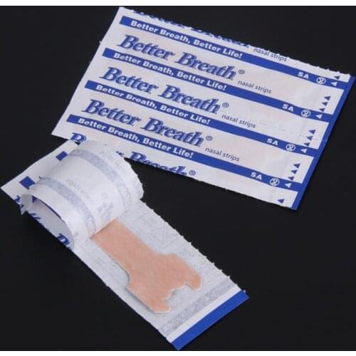 50pcs Breathe Anti-snoring Strip Sleeping Nasal Strips Stop Snoring Patches Snore Stopper Strips Nose Patch Health Care Tool