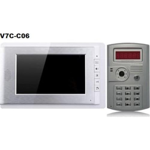 7 Inch 600TVL Two Way Intercom ID Card Password Access Control System V70C-C06