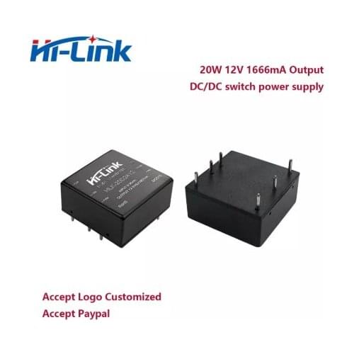 Free Ship 24v to 12v 1666mA DC DC converter power supply module HLK-20D2412 Hi Link 2pcs/lot