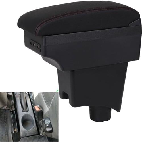 For Nissan Almera G15 Armrest box central Store content box with USB interface