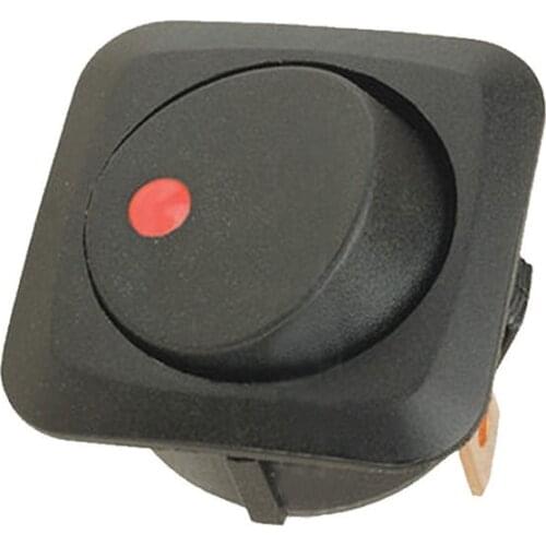 EE support 10 Pcs 25mm Car Boat Round Colors LED Light Rocker Toggle Switch 12V 25A Board