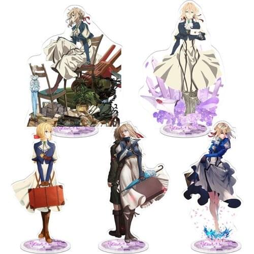Anime Violet Evergarden Acrylic Stand Model Doll Claudia Gilbert Cattleya Benedict Erica Action Figure Toy 20cm Tall