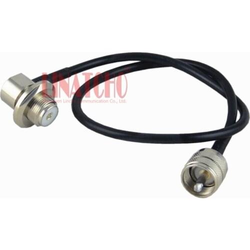 50CM RG58U PL259 male UHF male and SO239 mobile verhical car two way radio antenna cable
