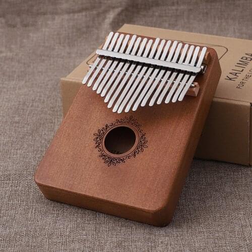 Kalimba 17 Keys Thumb Piano High Quality Solid Wood Mahogany Mbira Body Musical Instruments Calimba Piano Creative Music Box