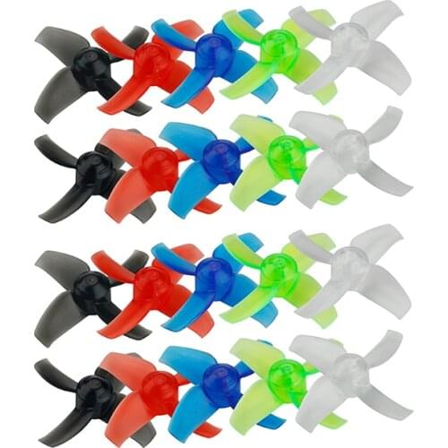 LDARC 40mm 4-Blade 1.5mm Shaft Propellers Brushless Motor Tiny 7 Inductrix Beta75 Snapper RC Airplane Quad Prop