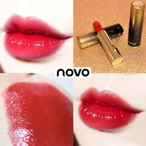 Novo makeup moisturizing lipstick sexy red lip gloss waterproof long lasting batom nude matte lipstick pencil BN104