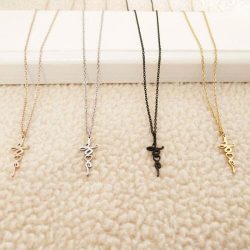Wholesale 10pc/lot New Design Love Heart Stainless Steel Pendant Necklace Letter Necklaces Women Girls New Year Jewelry Gift