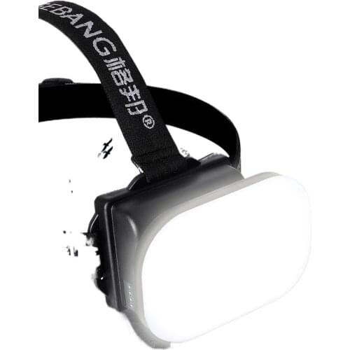 Pan led work head lamp rechargeable flashlight bright Xenon lamp light headgear lithium Fishing