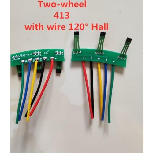 5pcs Two-wheel electric vehicle motor Hall plate element 3144 41F 43F 413 circuit board Hall sensor with wire board Three-wheel