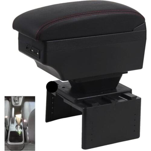 For Hyundai ix20 armrest box universal armrest box PU Leather auto car-styling central Store content box cup holder accessories