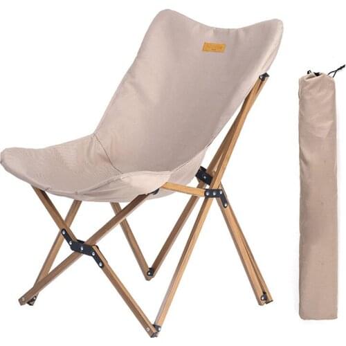 Portable Ultralight Camping Folding Chair Outdoor leisure Alluminum alloy Picnic Chair Fold Up Wood Grain Nap Fishing Beach Chai
