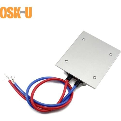 2pcs Thermostatic PTC Heater Element 50x44x6mm 12V 60/100C PTC Heater Plate Constant Temperature Heating Element