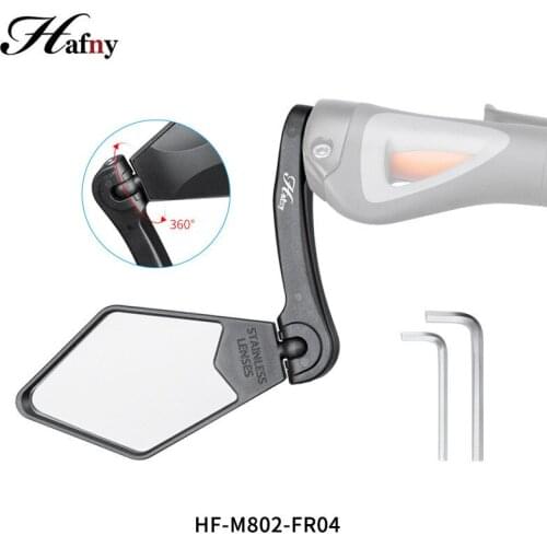 360-degree observation mirror adjustable stainless steel mirror folding riding rearview mirror plug