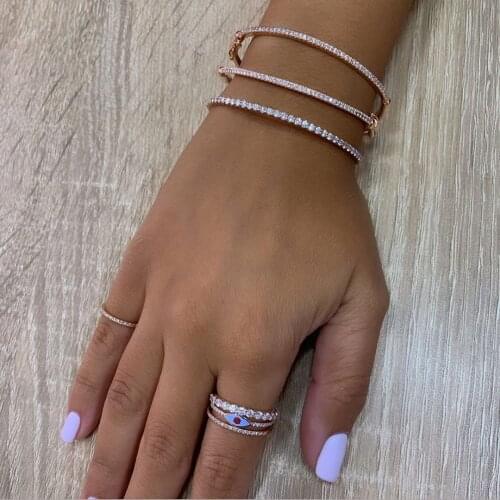 2019 Top Quality Charm Bracelets Bangle New Collection Popular And Fashion Colorful Paving Bracelet Bangle For Women men Jewelry