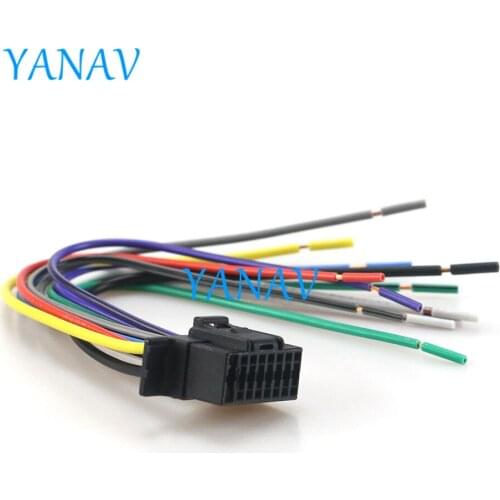 15-010 Car ISO Harness Head Cable for-SONY CDX- Stereo Radio Wire Adapter Plug Wiring Connector CableCar Stereo Radio ISO Standa