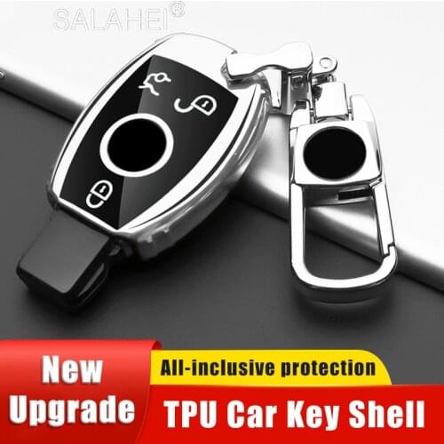 Car Key Cases Cover For Mercedes Benz A B C E R G Class GLK GLA GLC GLR Class AMG W204 W205 W210 W212 W176 W202 W463 Accessories