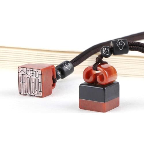 Wooden Personal Seal Custom Metal Chinese Name Special Stamp Calligraphy Painting Pendant Seals Portable Creative Carving Stamp