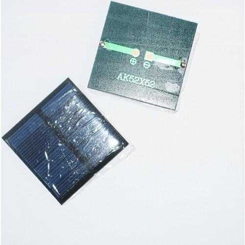 10/100pcs 52x52 3V125ma solar rechargeable panels photovoltaic power generation diy toy technology model parts baby toy