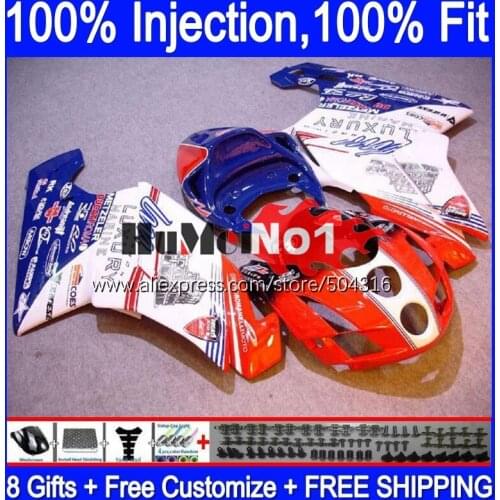 Injection Body For DUCATI 749S 999S 749 999 S R Bodywork 121MC.23 749-999 03 04 749R 999R 2003 2004 OEM Fairing kit white red