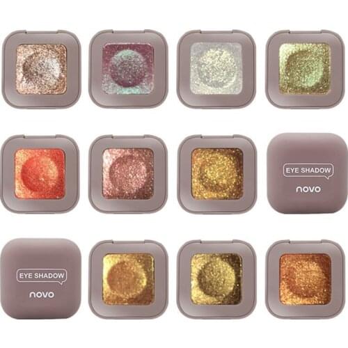 Novo Single High Light Eye Shadow Mashed Potato Texture Shimmer Pearl Portable Cute Long Lasting Shiny Eye Shadow Cosmetic TSLM1