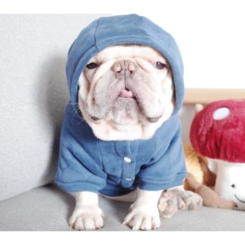 Pug Clothes Pet Winter Coat Jacket French Bulldog Clothing Welsh Corgi Dog Outfit Hoodie Poodle Bichon Schnauzer Dog Clothing