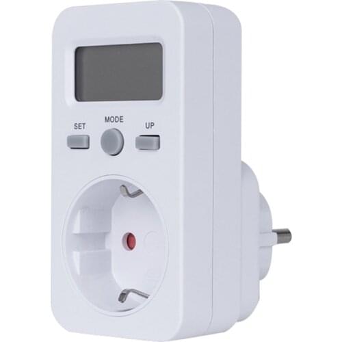 Hot Favorable EU Plug Digital Energy DC Meter Wattmeter Wattmeter Watt Monitor Y5JA