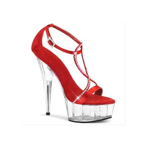 Chic sparkling diamond 2016 star formal dress shoes 15cm Rhinestone Straps sexy high heel shoes sandals sexy clubbing high heels