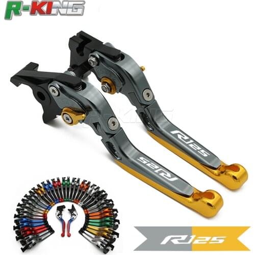 CNC Motorcycle Foldable Extending Brake Clutch Lever And Moto Lever For YAMAHA YZFR125 YZF R125 2012 2013