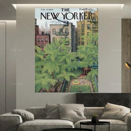 The New yorker 1954-Vintage Cover - Modern Art Poster Art Minimal - Descarga Digital
