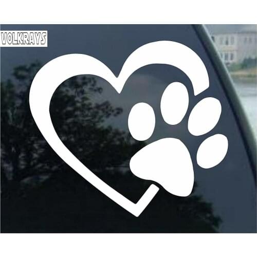 Volkrays Personality Car Sticker Animal Lover Accessories Reflective Waterproof Cover Scratches Sunscreen Vinyl Decal,14cm*16cm