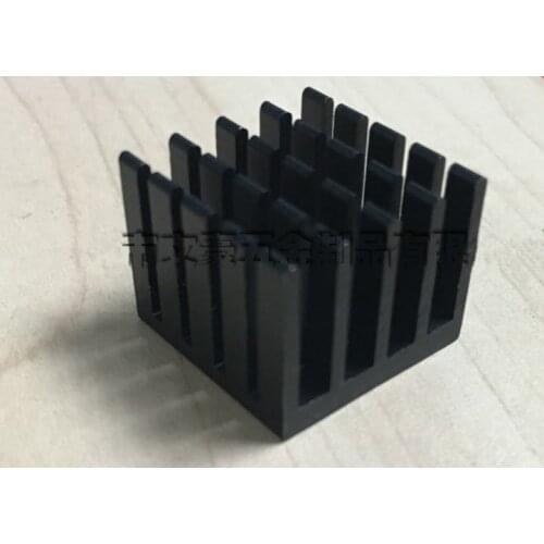 10pcs Good heat sink 20*20*16MM black oxide electronic radiator CPU radiator aluminum heat conduction block black heatsink