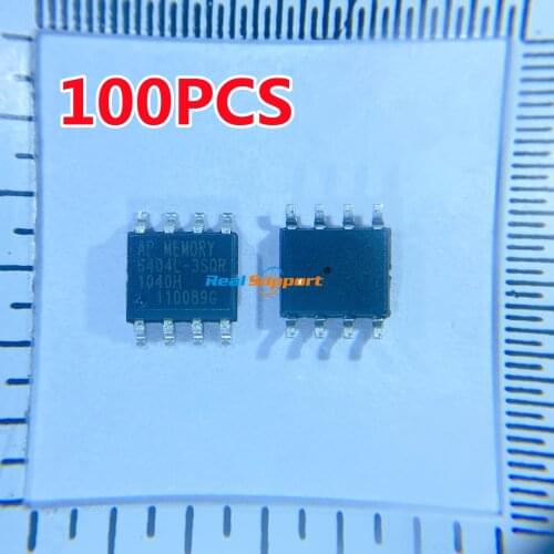 100PCS APS6404L-3SQR-SN APS6404 3.3V SOP8 64Mbit PSRAM compatible with IPS6404LSQ IPS6404L-SQ-SPN replacement of ESP-PSRAM64H