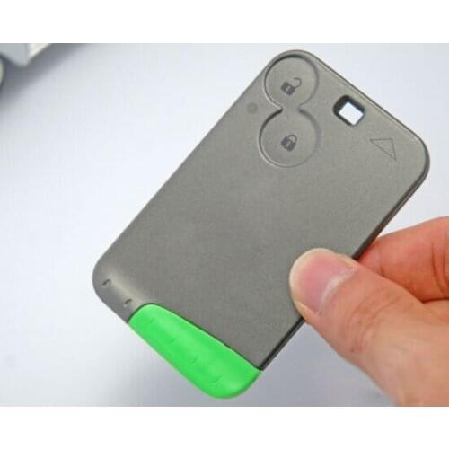2 Buttons Smart Remote Key Card For Renault Laguna Car Key Blank Case Cover With Blade