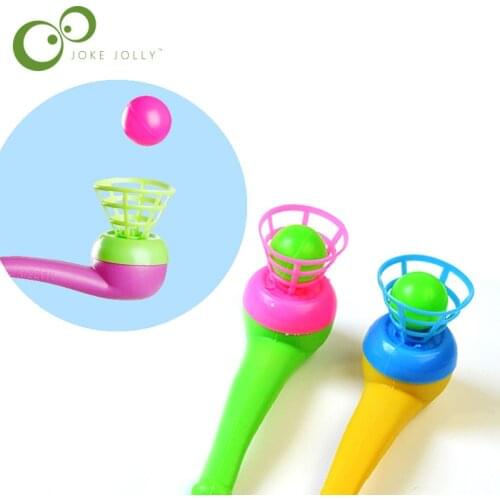 2pcs Cute Little Toy Tobacco Pipe Blowing Ball Nostalgia Suspended Ball Classic Childhood Toys Educational Toys For Children GYH