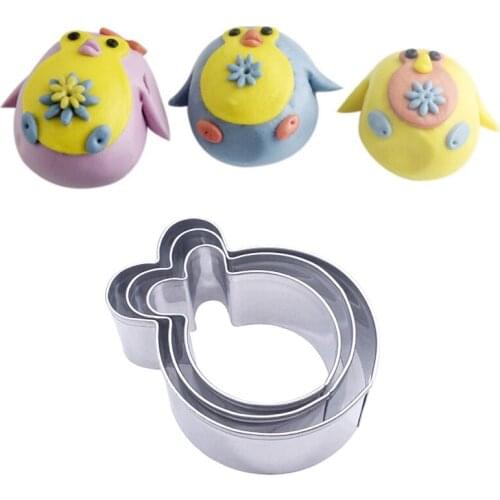 3 pcs/set Penguin Pastry Mousse Cutters Stainless Steel Cookie Biscuits Fondant Cake Decorating Mold Tools