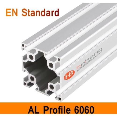 6060 Aluminium Profile EN Standard DIY Brackets Aluminium AL Extrusion CNC 3D DIY Printer Frame Parts Aluminum Frame Pipe T Slot
