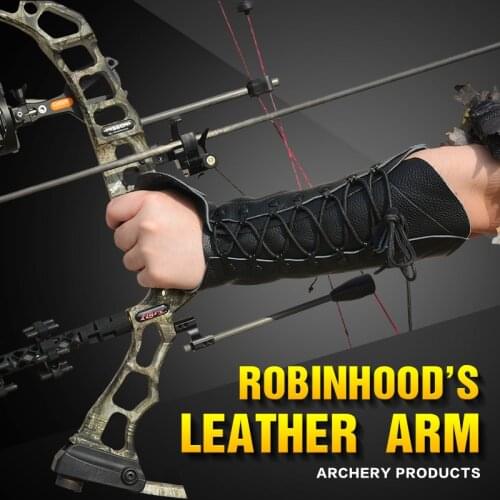 Free Shipping, 1 Pcs Cowhide ARM GUARD Genuine Leather FOR Hunting Bow Recurve bow And Compound bow