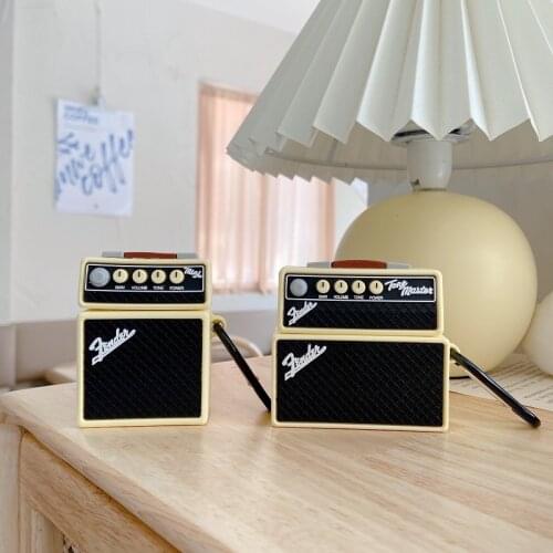 Retro Sound Case for Apple AirPods 1 2 Pro Charging Box Personality Audio Soft Silicon Earphone Protect Cover Accessories