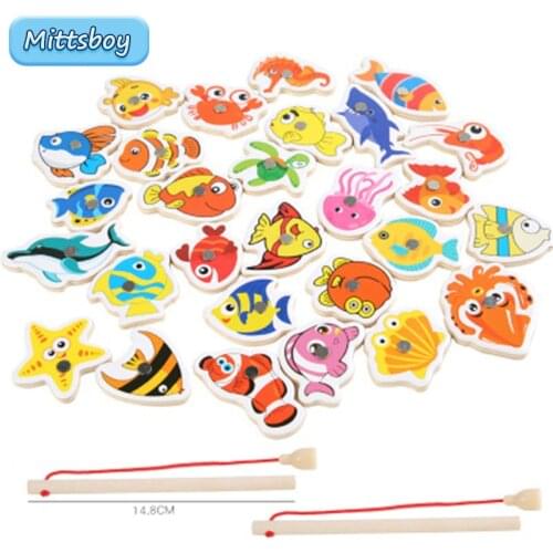 Baby Clapper Montessori Science Education Toy Fishing Toy System Parent-child interaction Gift Childrens Cognitive Model Toys