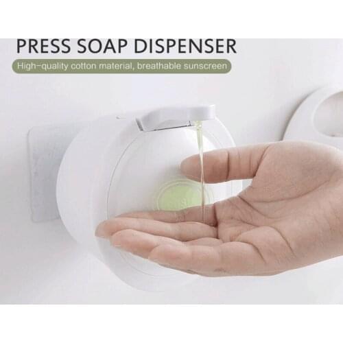 300mlSelf punch-free Soap presser Wall Mounted Soap Dispenser Bathroom Shower Gel Liquid Shampoo Dispenser Holder