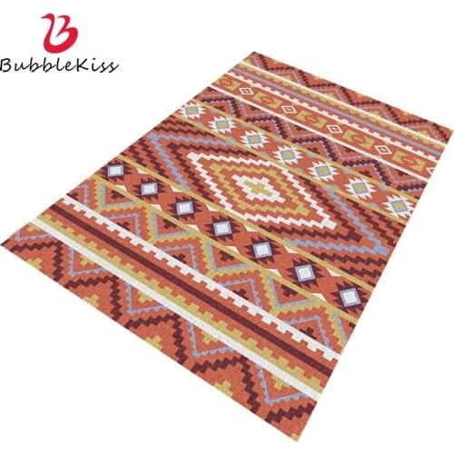Bubble Kiss Persian Ethnic Style Living Room Carpet Bedroom Decoration Red Carpet Geometric Pattern Bedroom Rug Home Area Carpet